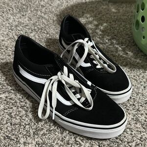 Vans Kids Black and White Sneakers